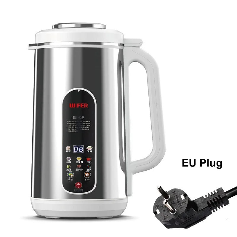 110V/220V Soy Milk Machine Electric Juicer Multifunctional Wall Breaking Machine Kitchen Auto Heating Rice Paste Machine 1200ml