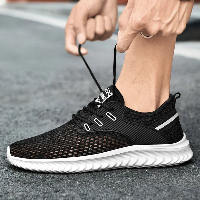 Sommer Herren Sneakers atmungsaktive und leichte Herren Casual Tennis Sneakers Hollow Mesh Herren Laufschuhe Tenis Masculino