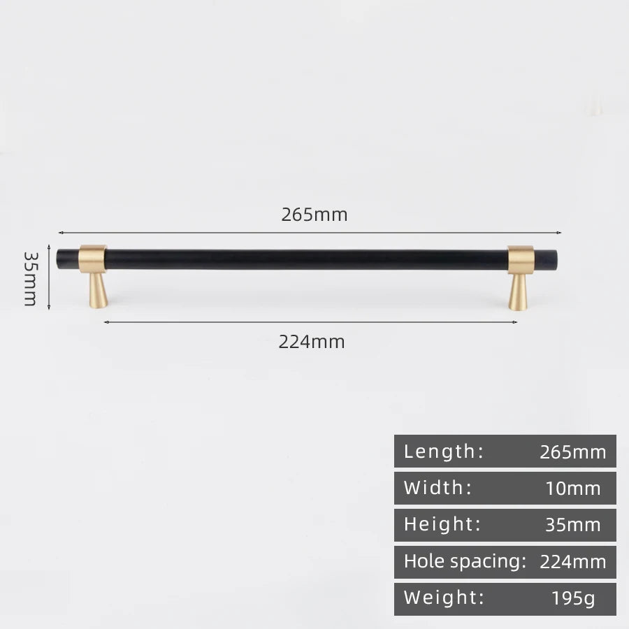 KEDLO Solid Brass Brushed Antique Brass Bronze 500mm Pull Drawer Knobs T Bar Kitchen Cabinet Handle