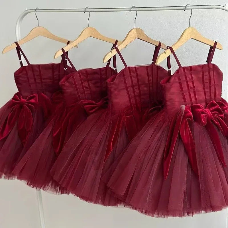 Mädchen Sling Prinzessin Kleid Kinder Kleid Neue Geburtstag Party Outfit Formelle Veranstaltung Passende Leistung Tragen Kleider