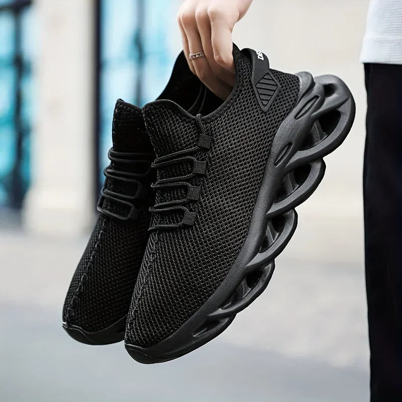Männer Casual Sport Schuhe Atmungsaktive Leichte Turnschuhe Outdoor Mesh Schwarz Laufschuhe Athletisch Jogging Tenis Wanderschuhe