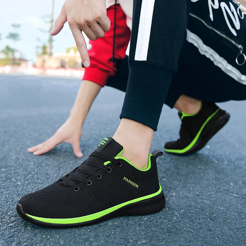 Männer Rennen Gehen Stricken Schuhe Mode Lässig Turnschuhe Atmungsaktive Sport Sportlich Gym Leichte Männer Turnschuhe Casual Schuhe