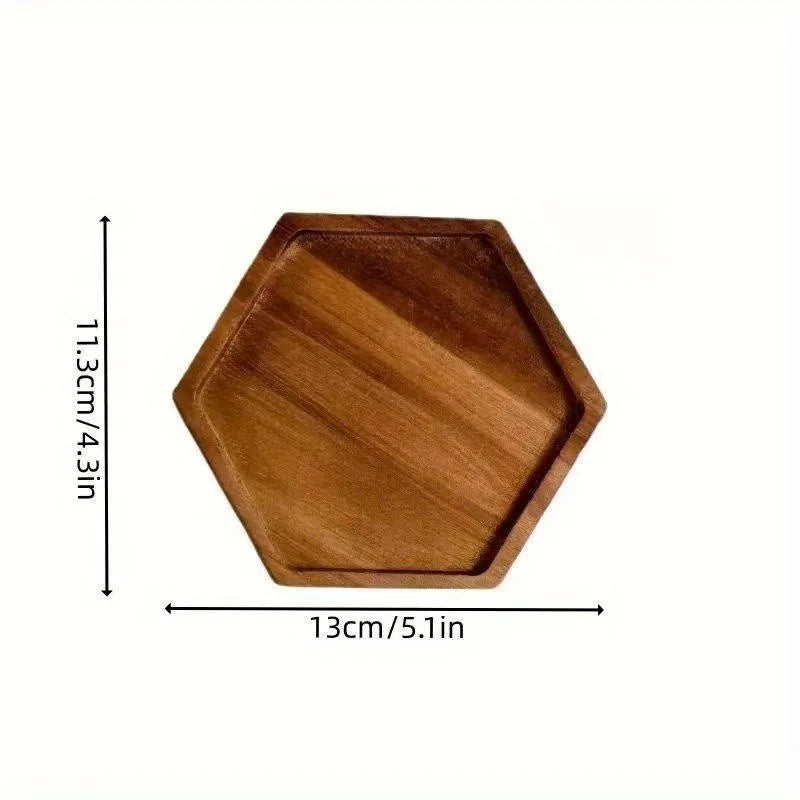 Japanese Style Wooden Tea Coffee Tray Fruit Dessert Candy Plate Wood Decorative Bread Snack Cake Food Dish Trays Tableware