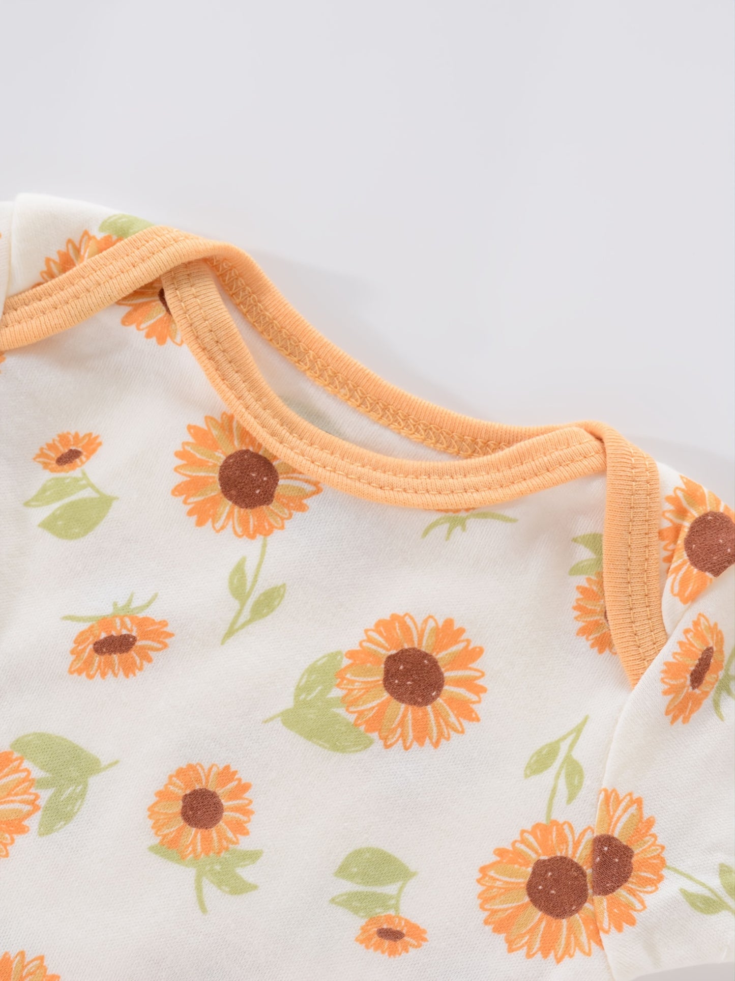4PCS Neugeborenen Strampler Kurzarm Rundhals Cartoon Tier Blumen Drucken Body Onesies Für Baby Jungen Und Mädchen Kleidung