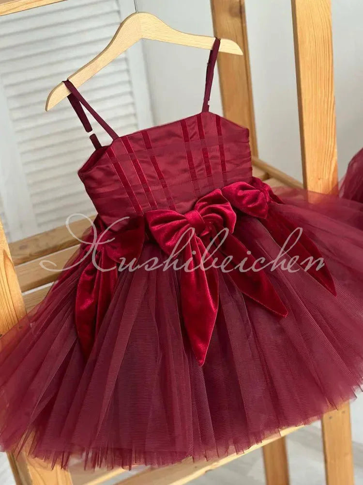 Mädchen Sling Prinzessin Kleid Kinder Kleid Neue Geburtstag Party Outfit Formelle Veranstaltung Passende Leistung Tragen Kleider