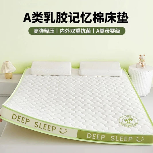 Latex-Schwamm, 4/7 cm, Tatami-Matte, hochwertige, verdickte Memory-Schaum-Matratze, Twin King Queen Size Winter, warm halten Bettbezug