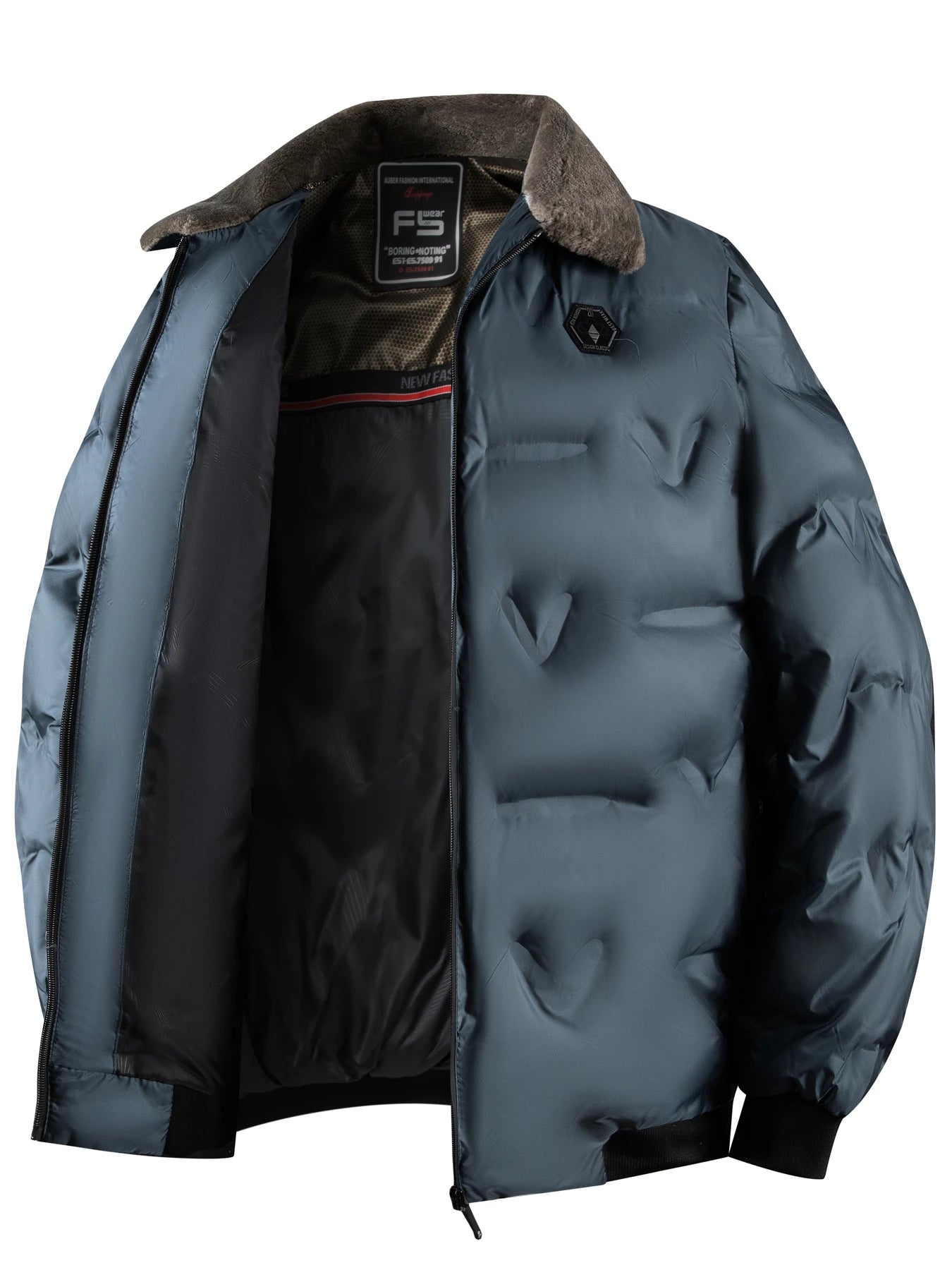 Winter warm jacket, casual business outdoor sports cotton jacket, lapel zipper, real pocket, men's jacket, jacket shirt