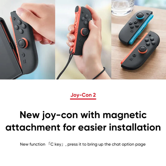 Nintendo Switch 2 7.9'' Screen Joy‑Con Handle Enhanced Audio Adjustable Console Includes Mario Kart World NS2 Original.