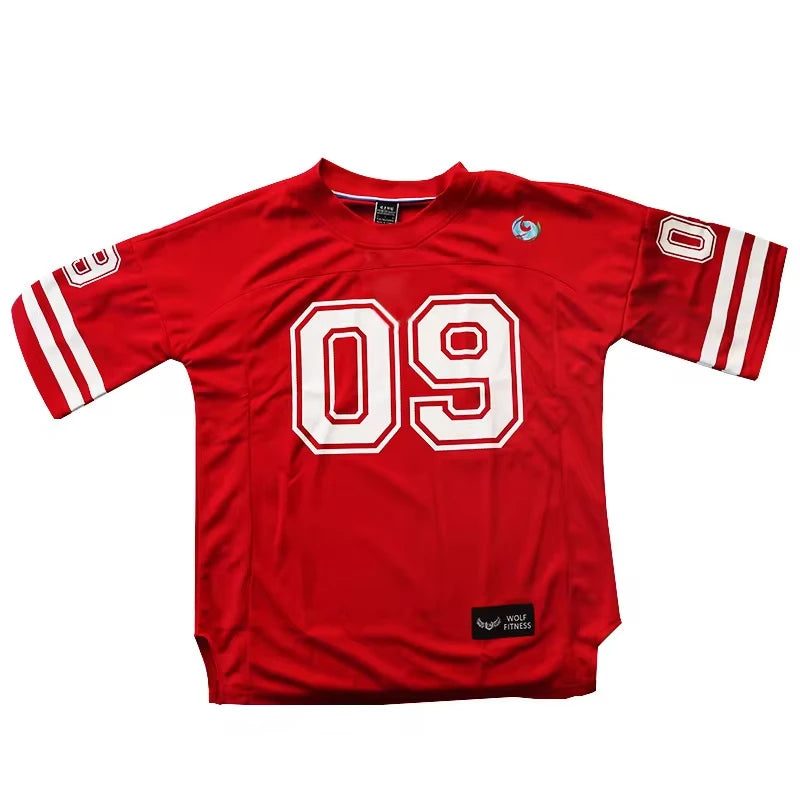 Men's 2024 Summer New Fashionable Sports Quick Drying 3D Printed Number Jersey Oversize Breathable Short Sleeve T-shirts.