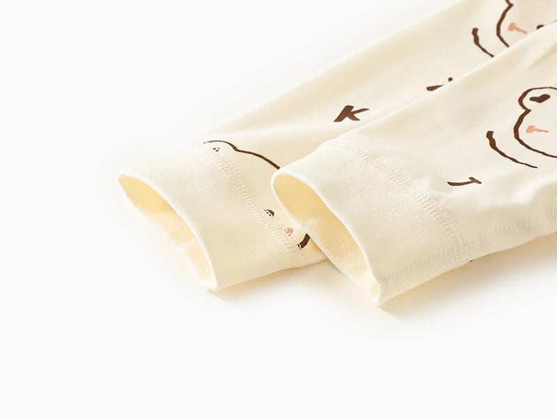 0-2Y Reine Baumwolle Langarm Neugeborenen Baby Strampler Haut-freundliche Einteilige Windel Overall Unterwäsche Infant Cartoon Homewear