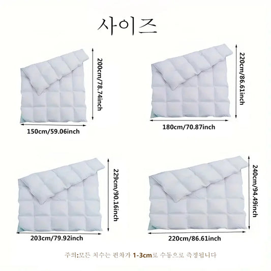 hotel style Comforter Queen KingLightweight fluffy comfortable and breathable soft winter quilt very warm 220x240 Quilts - et.