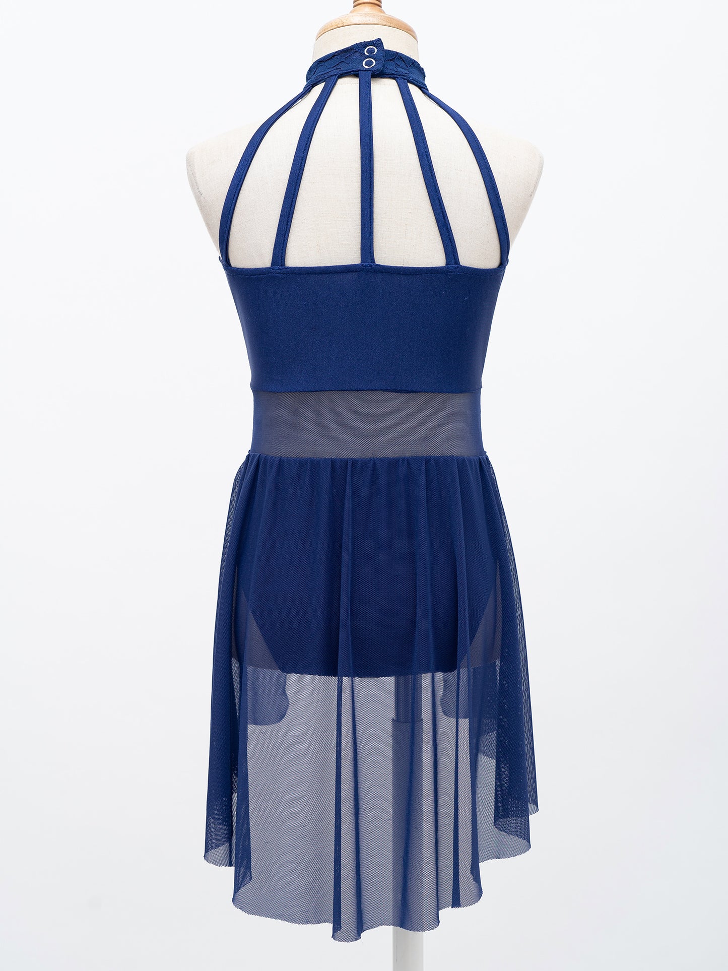 Mädchen Ballett Gymnastik Trikot lyrischen Tanz kleid ärmellose florale Spitze Tutu Tanz kleidung für Eiskunstlauf Bühnen performance