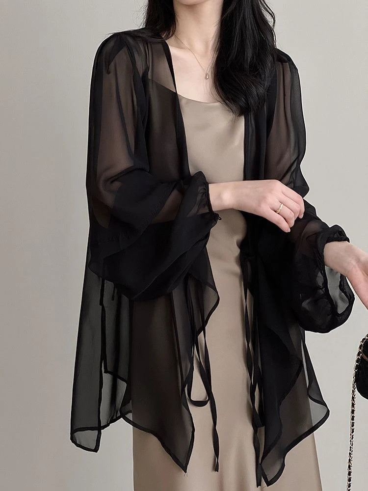 Jacken Frauen Elegante Sommer Sun-proof Zarte Mode Täglichen Lose Einfache Feste Alle-spiel Grundlegende Stilvolle Koreanische stil Puff Hülse