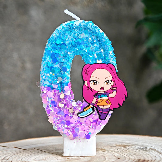 Heißer Kpop Dämon Jäger Thema Kerze 3D Nummer 0-9 Kinder Geburtstag Kuchen Dekoration Baby Dusche Anime Party liefert Geschenke.