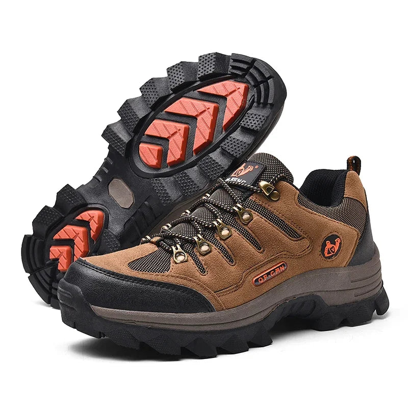 Winter Male Leather Casual Shoes Outdoor Summer Men Non Slip Lace Up Trekking Sneakers Winter Warm Cowboy Hiking Footwear Adult.