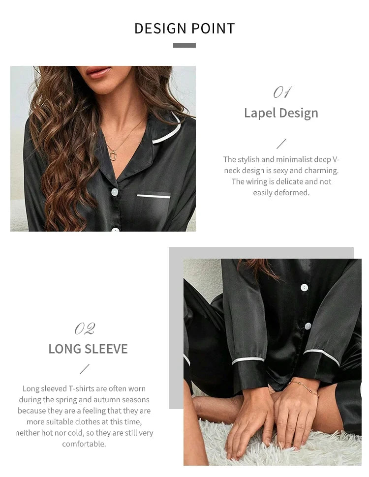 Großes Damen-Pyjama-Set, langärmelige Hose, Cartoon-Studenten-Nachtwäsche, Homewear, zweiteilige Strickjacke, Nachtwäsche, Loungewear