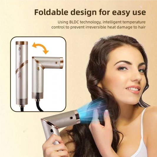 Tinsol 5in1 Multi-function hair dryer curling iron portable foldable hair dryer negative ion hair care curling iron styling set