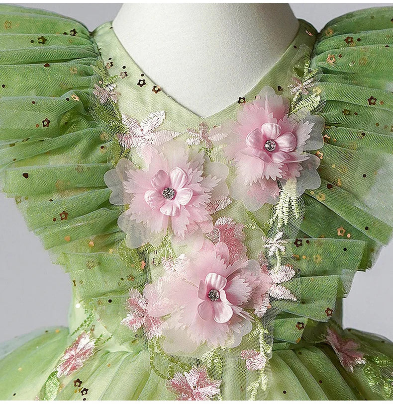 Kind Mädchen Urlaub Kleidung Party kleid für Mädchen Kinder Sommerkleider mit Blumen Kleid