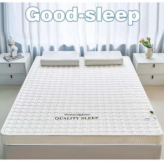 Latex-Schwammfüllung, Matratze, Bodenmatte, faltbar, langsamer Rückprall, Tatami-Baumwollbezug, Tagesdecken, 4/7 cm dicke, weiche Matratzen