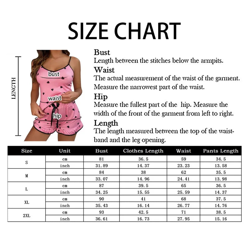 2Pcs Sommer Pyjamas Set für Frauen 2023 Sexy Hause Kleidung SleepwearTank Top Anzüge Shorts Nette Unterwäsche Nachtwäsche Weich Sleeveless
