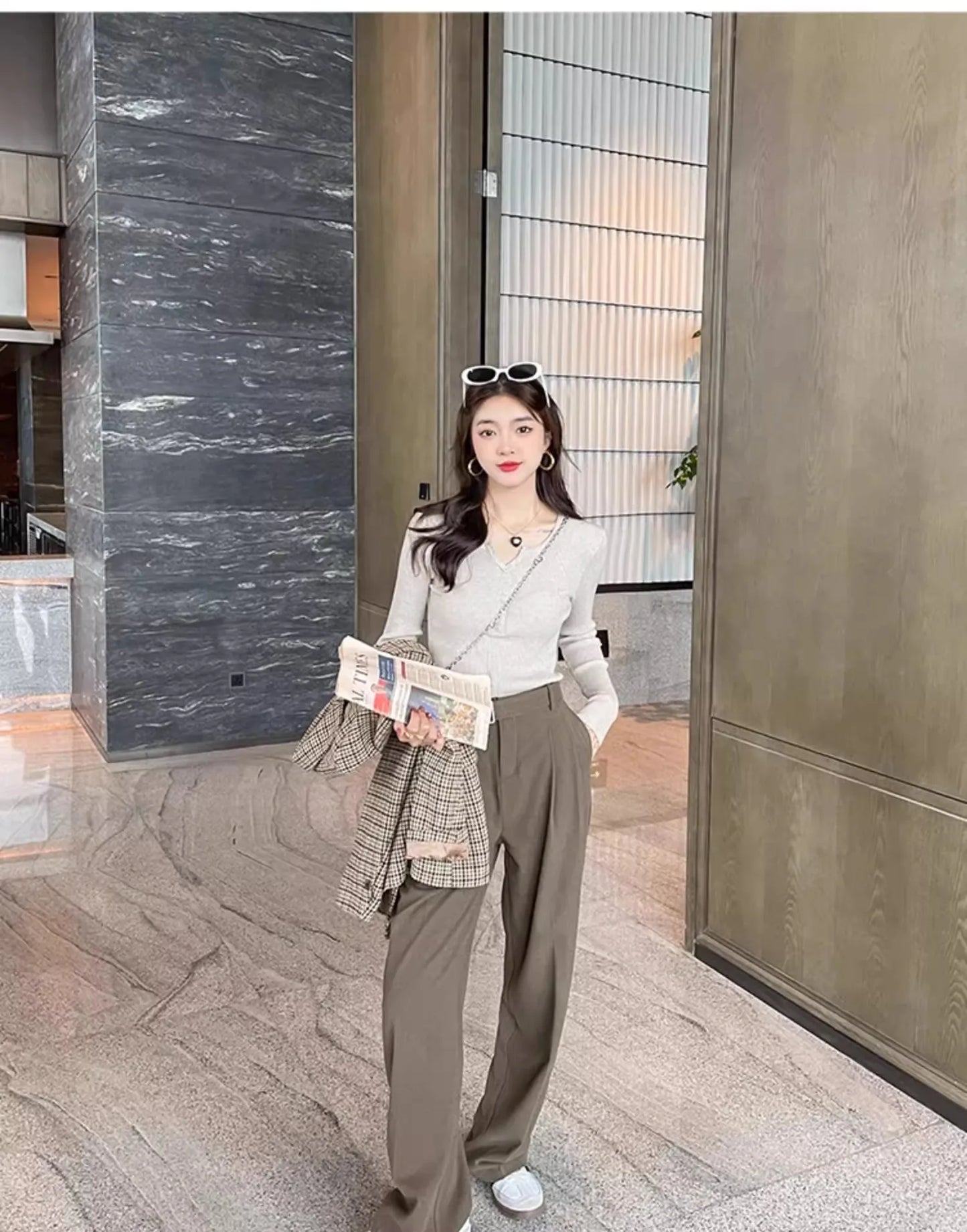 2025 frauen Solide Strick Pullover Herbst Winter Pullover V-ausschnitt Taste Langarm Schlank Pullover Koreanische Casual Basis Schicht Y2k
