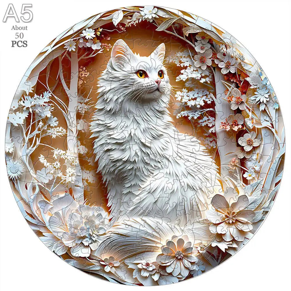 Unique Wooden Animal Jigsaw Puzzles Colorful Rabbit Cat Dog 3D Puzzle Gift Interactive Toy for Adults Kids Educational Jigsaws