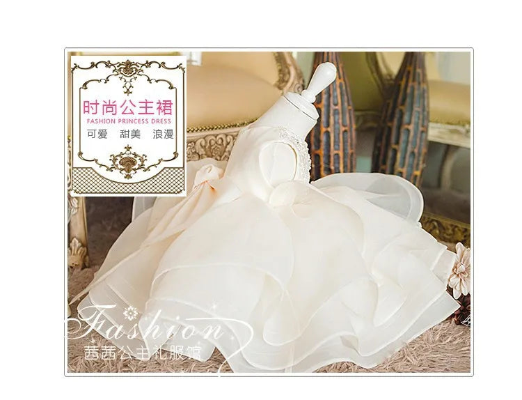 Blumenmädchenkleid Hochzeitskleid 2024Neues Modenschau-Performance-Kleid zum ersten Geburtstag für Kinder Prinzessinnenkleid für Mädchen Flauschig
