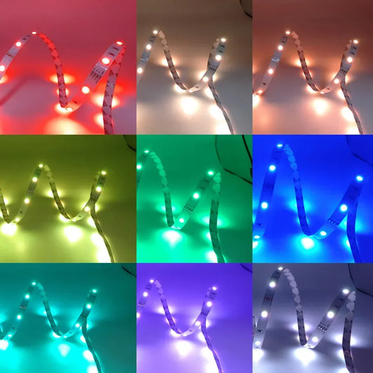 Smart Led Streifen Licht 5050 RGB USB 5V Bluetooth APP Fernbedienung Led Band Diode Flexible Band Lampe für TV Festival Hintergrundbeleuchtung.