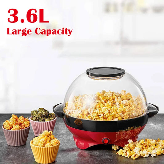 Household 850W electric popcorn machine automatic hot Pipoqueir machine Home-made Diy Popcorn Movie Snack Sonifer Popper.