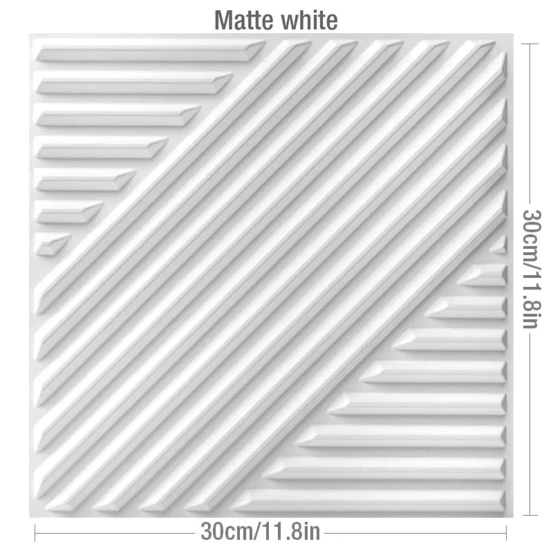 10pcs 30cm Wood grain 3D Stereo Wall Panel Diamond Not self-adhesive tile 3D wall sticker living room Bathroom tile wall paper