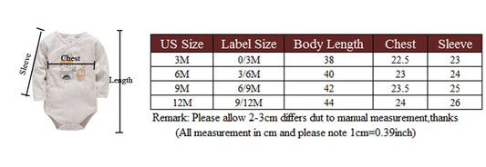 Honeyzone Baby Boy Bodysuit O-Neck Cartoon Print Neugeborene Baumwolle Kleidung ein Stück weiches Design Kinder Kostüm.