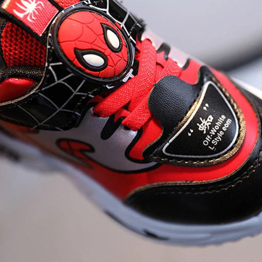 2024 New Arrival Disney Children Casual Shoes Fashion Cartoon Spiderman Boys Sneakers Kids Outdoor Shoes Sport Shoes for 1-6Y.