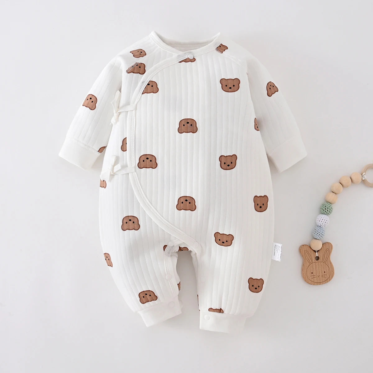 Jungen Mädchen Body Neugeborenen Winter Onesie Kleidung Baumwolle Kleinkind Hause Tragen 0-6M Verdickte Frühling und Herbst Kleidung