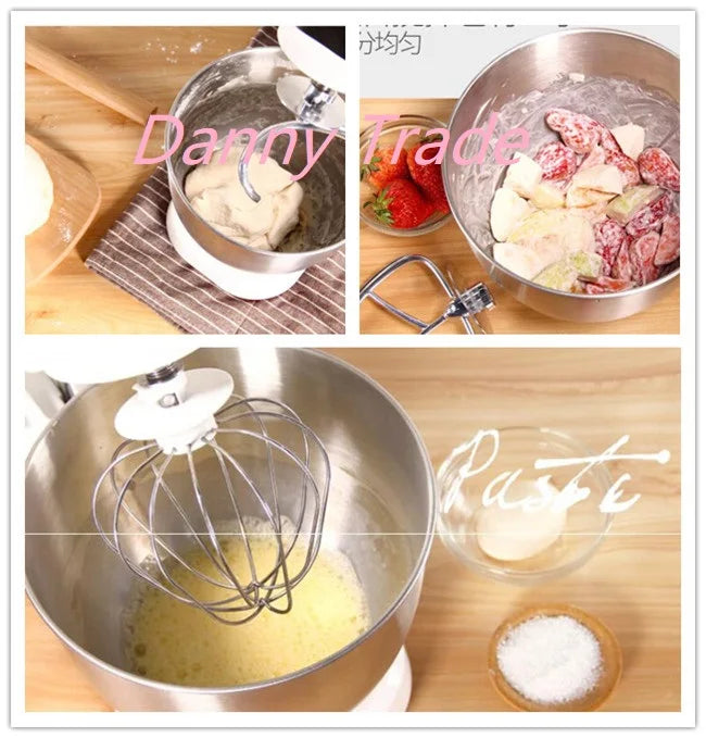 AC220-240V 50-60HZ 600W POWER 4L bowl Powerful home use mini food mixer hand mixer stand mixer Polupar Dough Cream Mixer muliuse.