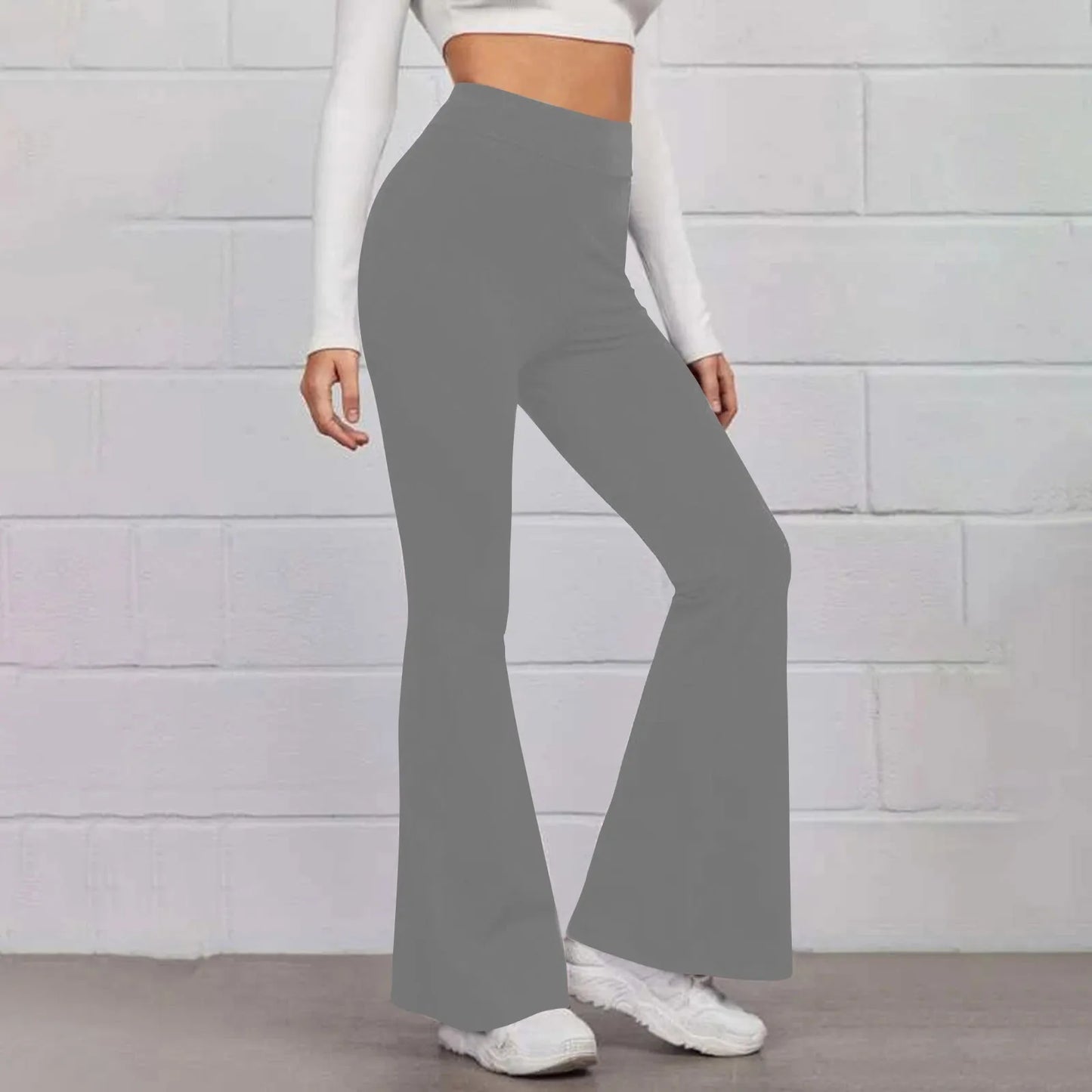 Sport Micro Flared Fitness Hosen Yoga erscheinen dünn hoch taillierte Hüfte heben nahtlose Hose mit weitem Bein ausgestellte Hosen für Frauen