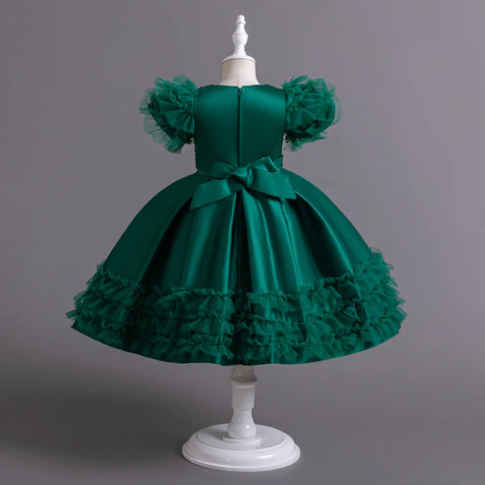 Hetiso Mädchen Pailletten Prinzessin Kleid flauschige Tutu Ärmel Geburtstags feier Leistung Hochzeit Ballkleid Kinder Kleider 3 6 8 10 Jahre.