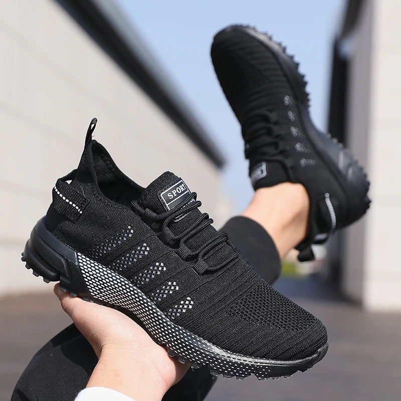Männer Casual Turnschuhe Mesh Leichte Atmungsaktive Weiche Sohlen Laufschuhe Slip-on Männlichen Wohnungen Müßiggänger Schuh Trainer Zapatos hombre