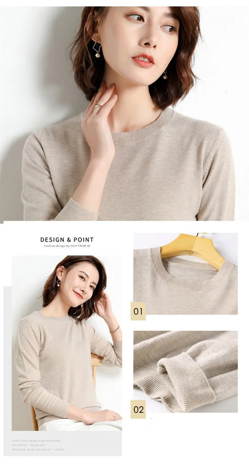 22 farben Herbst und Winter Kaschmir Pullover Frauen Pullover Oansatz Pull Femme Lange Hülse Frauen Casual Lose Pullover Pullover