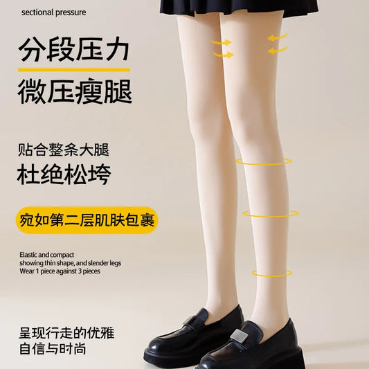 Women Tights Bare Legs for Women Autumn Winter Natural Skin Color Velvet Thickened Pantyhose Beauty Leggings One-piece Pants