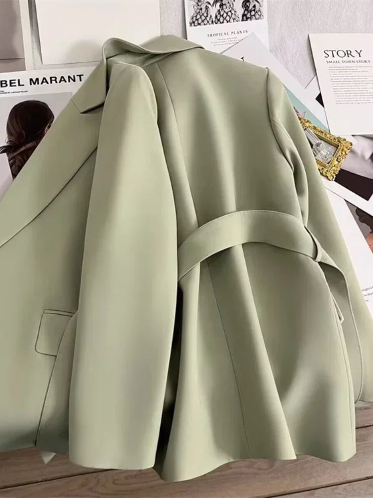 Blazer für Damen, Frühling und Herbst, neu in der Oberbekleidung, Bürodame, modische Blazer, lockere Passform, Damenbekleidung, Mäntel, Damenjacke