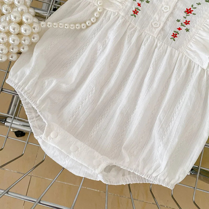 MILANCEL Sommer Baby Kleidung Kleinkind Girs Ein Stück Stickerei Body