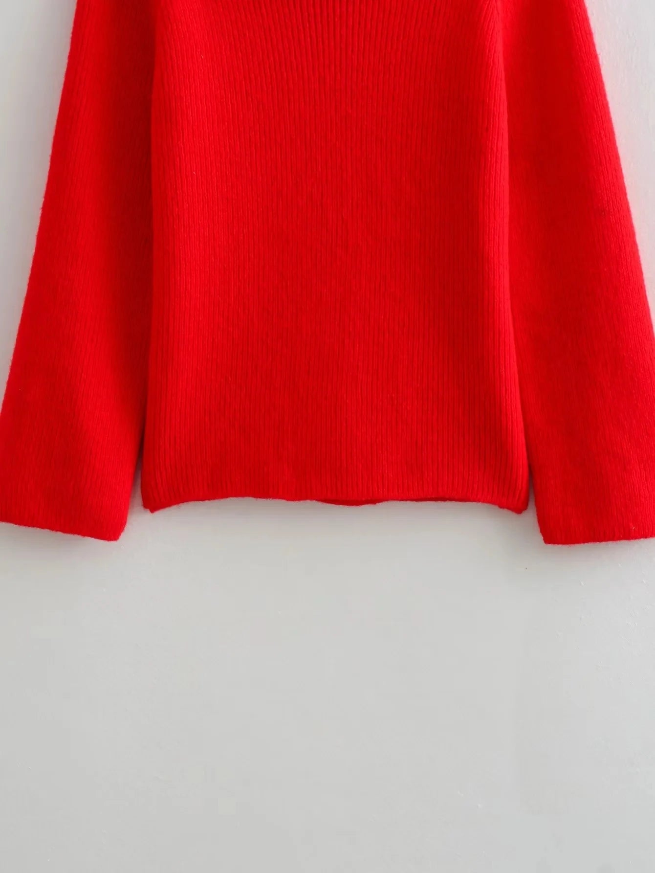 TRAFZA Frauen Fashion Solid Off Schulter Pullover Langarm Gestrickte Pullover Pullover Herbst Weibliche Casual Strickwaren Chic Top