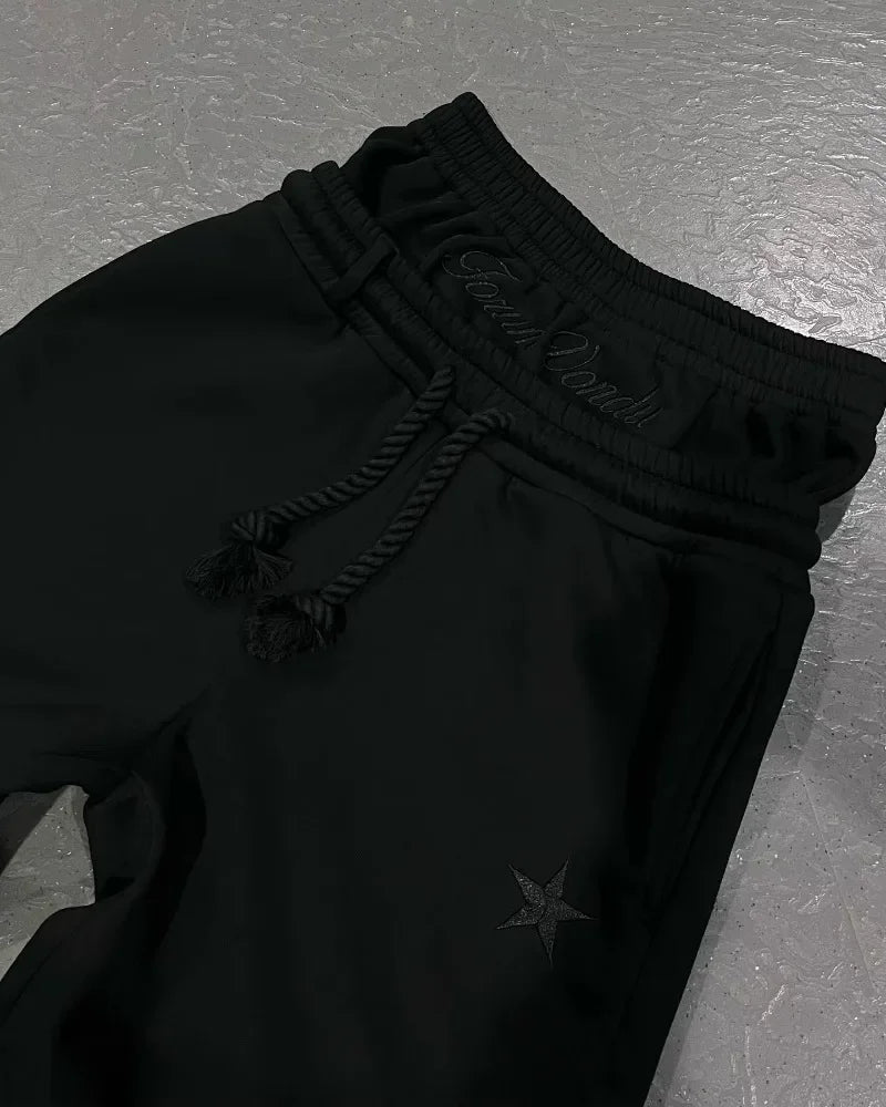 Y2K Amerikanischen Neue Harajuku Vintage Lose Doppel Taille Jogginghose Männer Street Hip Hop Beliebte Buchstaben Gestickte Casual Hosen