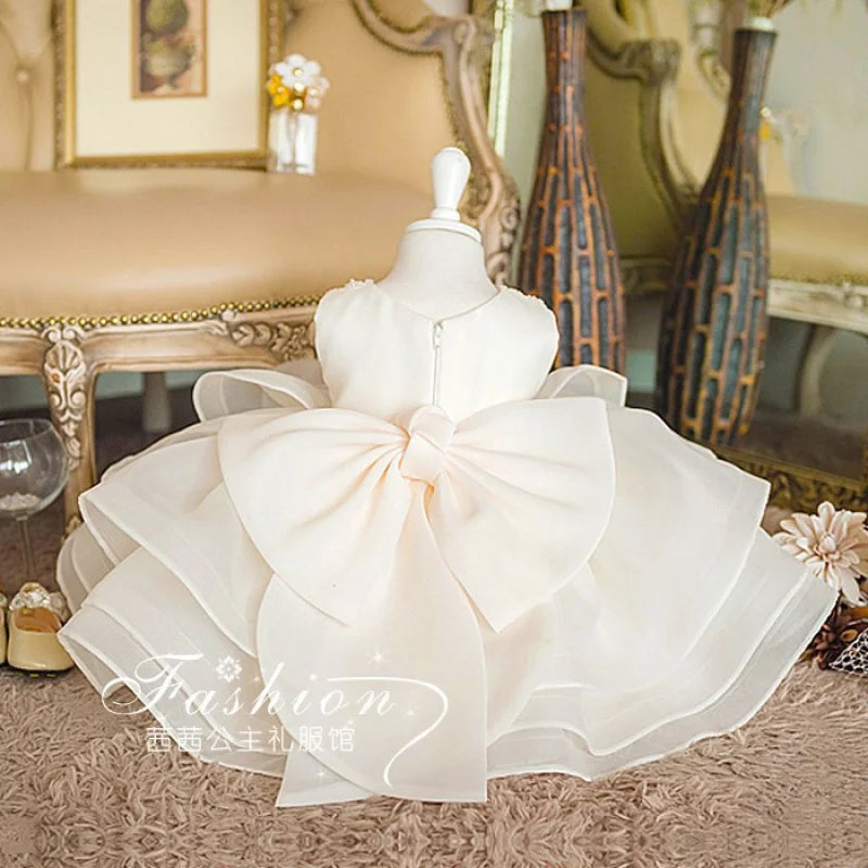 Blumenmädchenkleid Hochzeitskleid 2024Neues Modenschau-Performance-Kleid zum ersten Geburtstag für Kinder Prinzessinnenkleid für Mädchen Flauschig