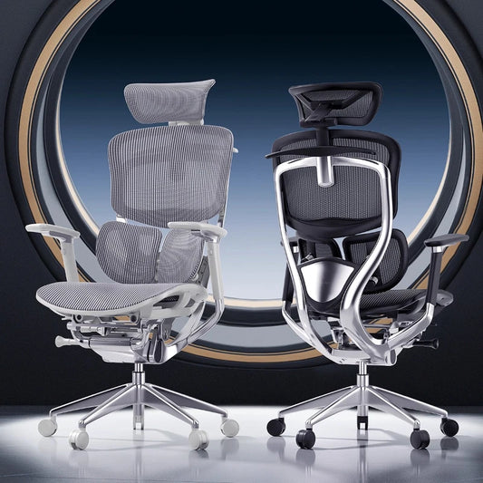 Ergonomischer Computerstuhl Designer Bequeme nordische Fußstütze Moderner trendiger Bürostuhl Entspannendes Lesen Muebles-Möbel