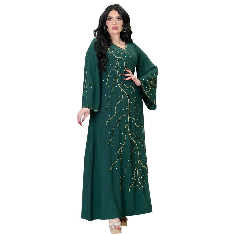 Kaftan Eid elegante muslimische Frauen Kleid Ramadan Party Dubai Abaya Truthahn Islam lange Abendkleider Musulmane elegante Vestidos