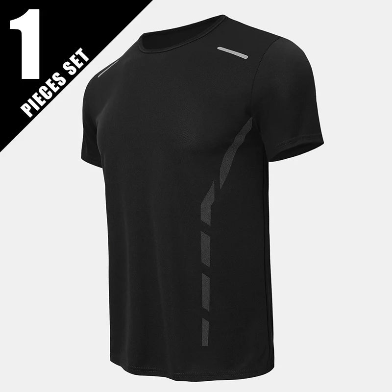 1/2/4 Piece Men's Quick Drying Sports Suit Casual Breathable Short Sleeved T-shirt Pocket Versatile Shorts For Teenagers To Wear