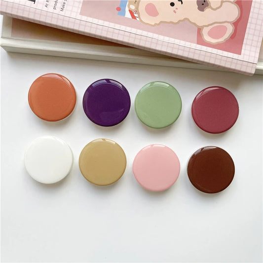 Popped Luxury Glossy Phone Socket for iPhone 12 13 14 Grip Tok Phones Holder Finger Ring Stand for Xiaomi Huawei.