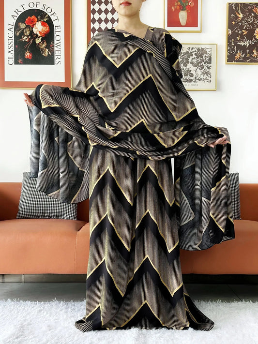 2024 New Muslim Dubai Abaay Women Cotton Dress With Big Scarf For Women Maxi Summer Short Sleeve Loose African Abaya Clothing.