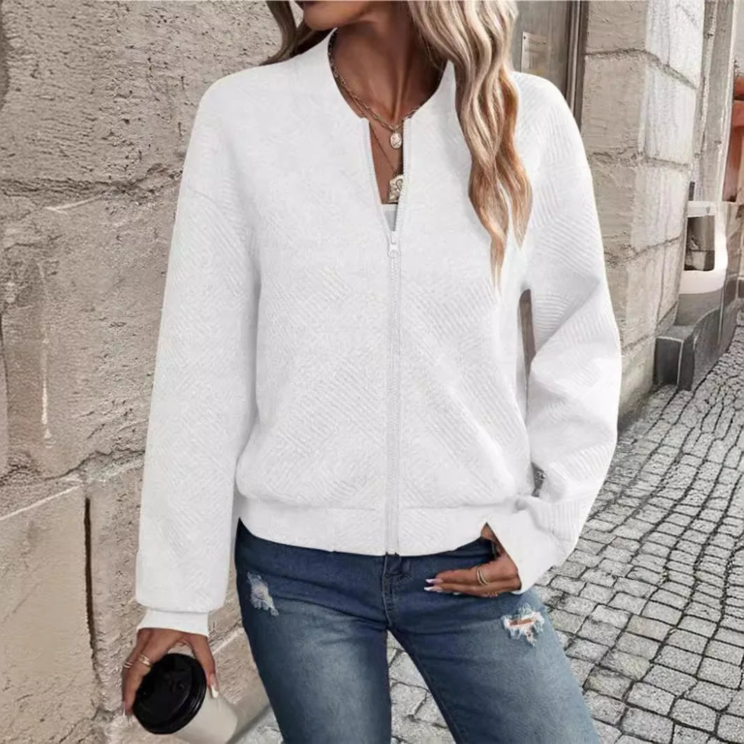 2024 Herbst grenzüberschreitend Europa und Amerika eBay Außenhandel Damenbekleidung neue Mode Reißverschluss Baseballjacke Jacke für Wo